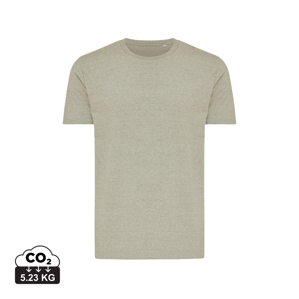 T-shirt personnalisable 180g unisexe Brett Iqoniq light heather green